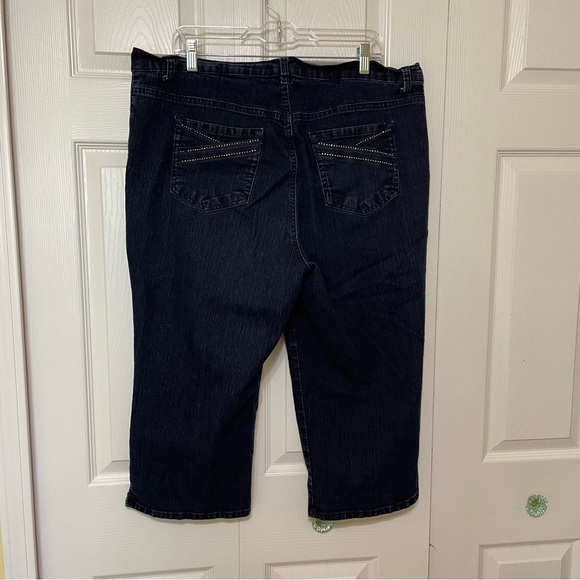 Gloria Vanderbilt Blue Wide Leg Flare Jeans - Picture 2 of 7